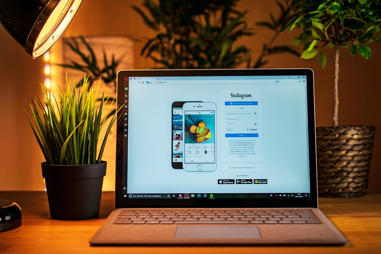 Instagram na počítači
